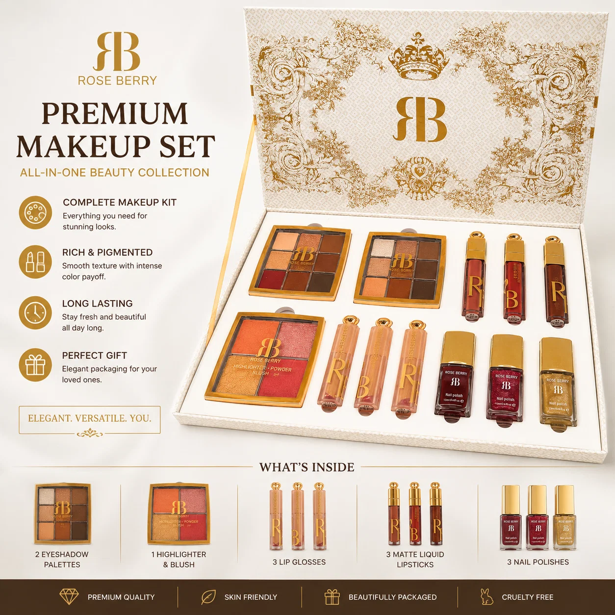 Rose Berry - Luxury Makeup Gift Set ©