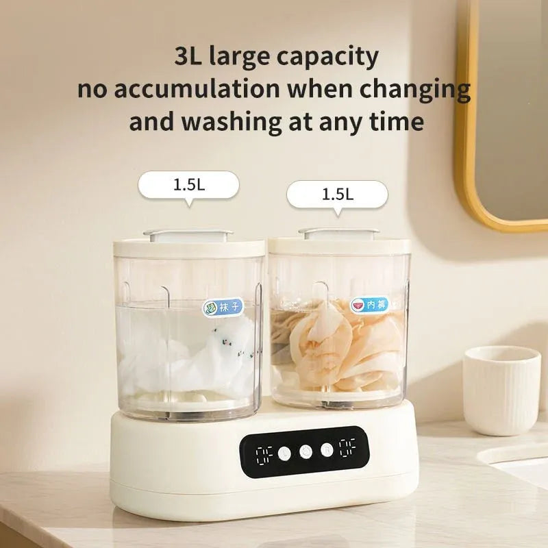 Double-Bucket Mini Washing Machine Ⓢ