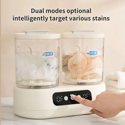 Double-Bucket Mini Washing Machine Ⓢ
